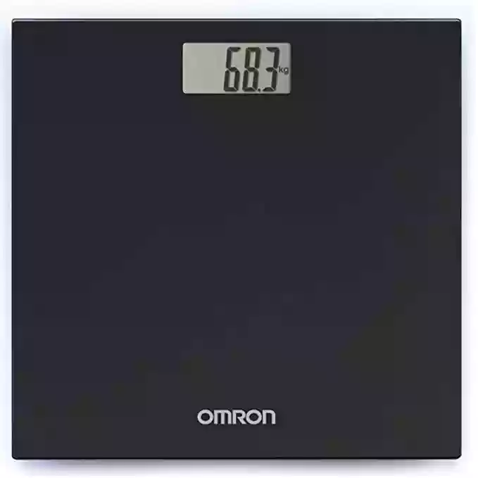 Omron HN 289 (Black) Automatic Personal Digital Weight Machine With Large LCD Display and 4 Sensor Technology For Accurate Weight 